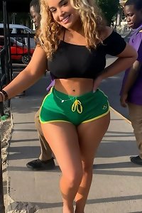 huge breasts coated in oil, ladies polishing together in sensual pleasure