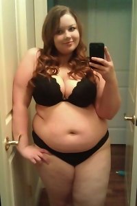bbw chick sensually seduces with her curves